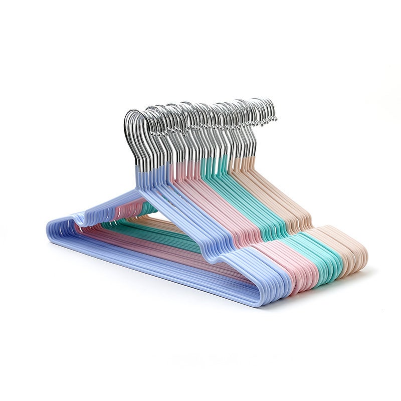 Non-Slip Dipped Plastic Clothes Hanger Clothes Rack Household Thickened Clothes Bracing Seamless Clothes Hanger - Image 5